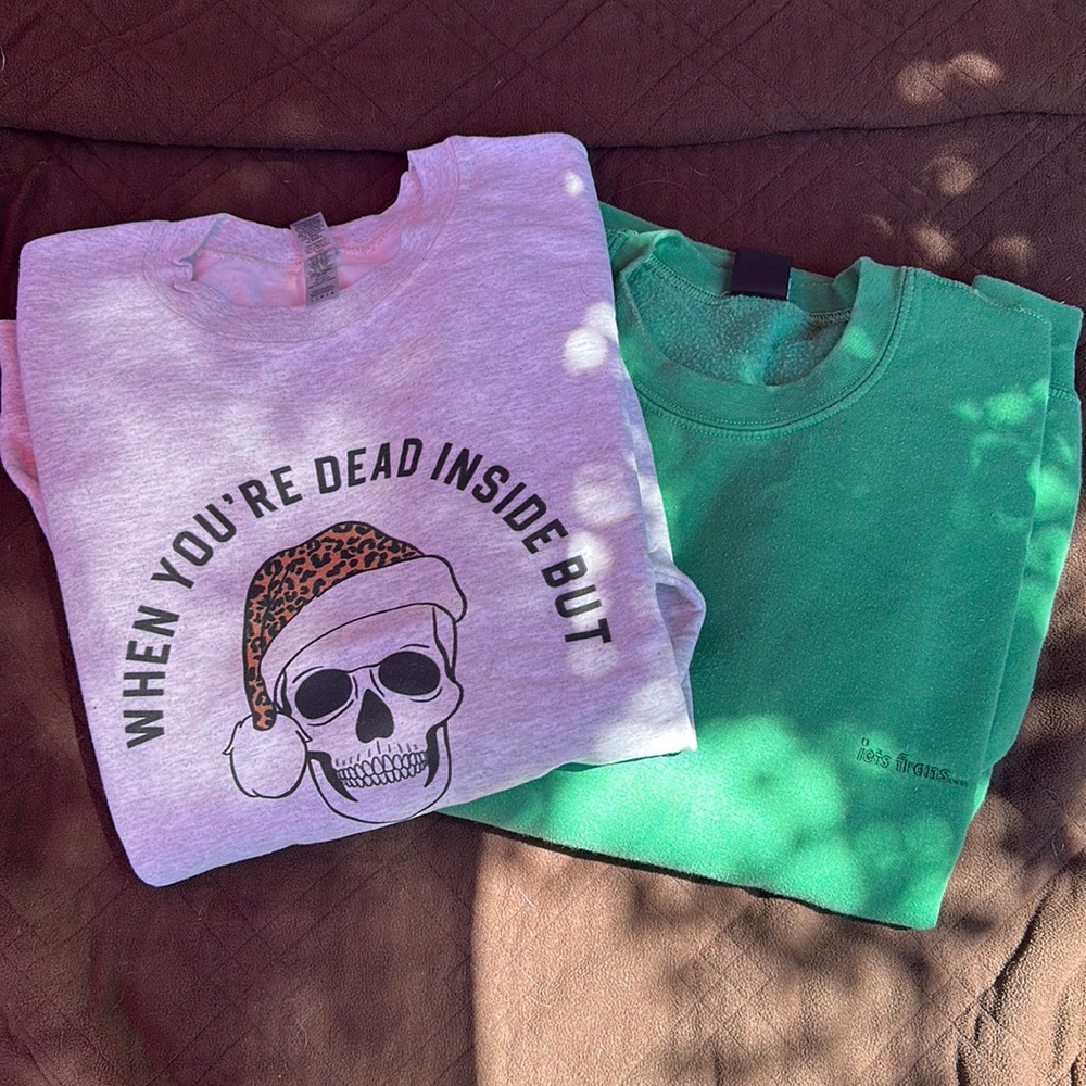Two sweatshirts